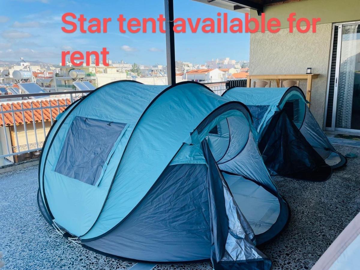 星空露台公寓：机场附近的宽敞三卧套房 Athens Exterior photo